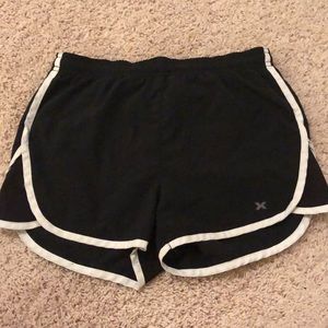 Black quick drying athletic shorts